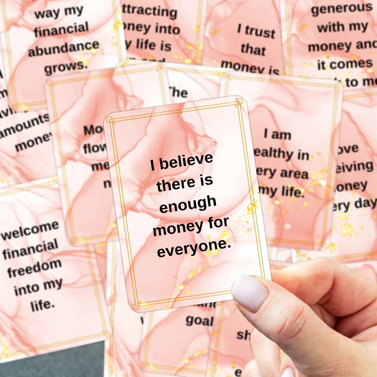 50 Pink Affirmation Cards – Self-Love, Healing & Empowerment Deck